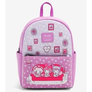 NWT Loungefly My Melody & Kuromi Slumber Party Mini Backpack
